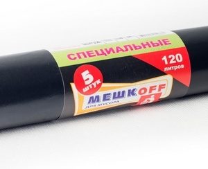 Мешок для мусора «МЕШКОFF», 120 л, ПВД, 5 штук в упаковке, 20 коробок, специальные