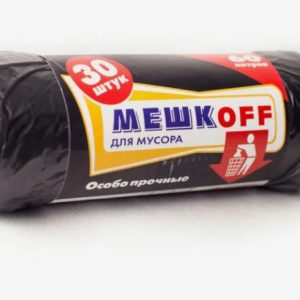 Мешок для мусора «МЕШКОFF», 60 л, ПНД, 30 штук в упаковке, 50 коробок (1 рулон)