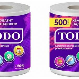 Салфетки TODO Универсальная, 2-слойные, 500 листов, белый