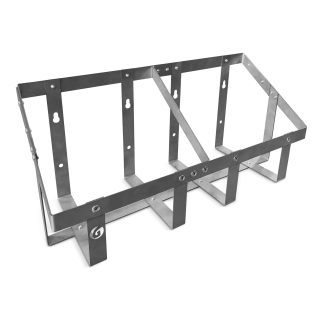 Настенная полка для канистр 2x5л нерж.