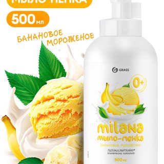 Мыло-пенка "Milana" Банановое мороженое (флакон 500 мл)