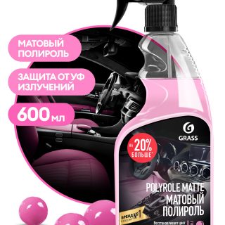 Полироль-очиститель пластика матовый "Polyrole Matte" bubble (флакон 600 мл)