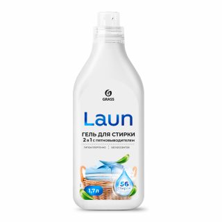 Гель для стирки 2в1 с пятновыводителем Laun (флакон 1,7 л)