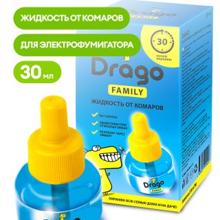 Средство инсектицидное "Жидкость от комаров" Drago 30мл